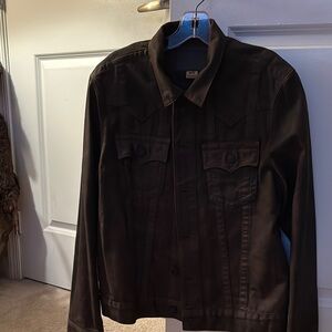 True Religion Black Lightweight Shirt Jacket